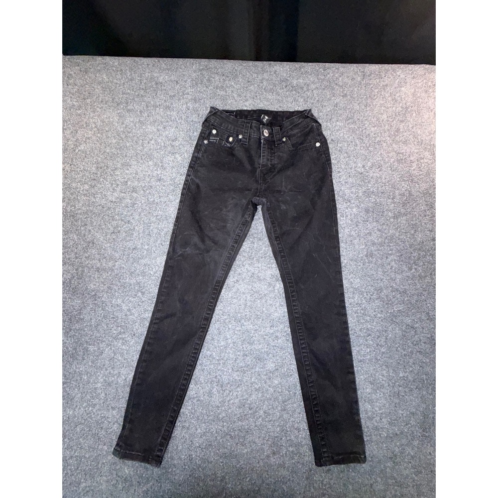 True Religion Jennie Curvy Mid Rise Skinny Jeans Black Mens Size 28